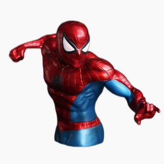 Spider Man Action Figure Bust Piggy Coin Bank Collectible for Adults
