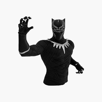 Memorable Black Panther Figure Bust Piggy Bank for Adults 8inch Money Saving Box