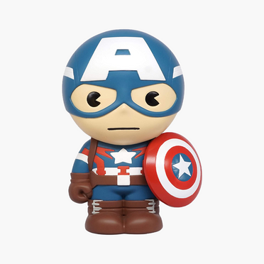 Captain America - Marvel Action Figure Piggy Bank  Collectible Coin Bank for Kids/Adults