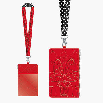Disney Minnie Lanyard and Detachable ID Holder with Leather Coin Pouch