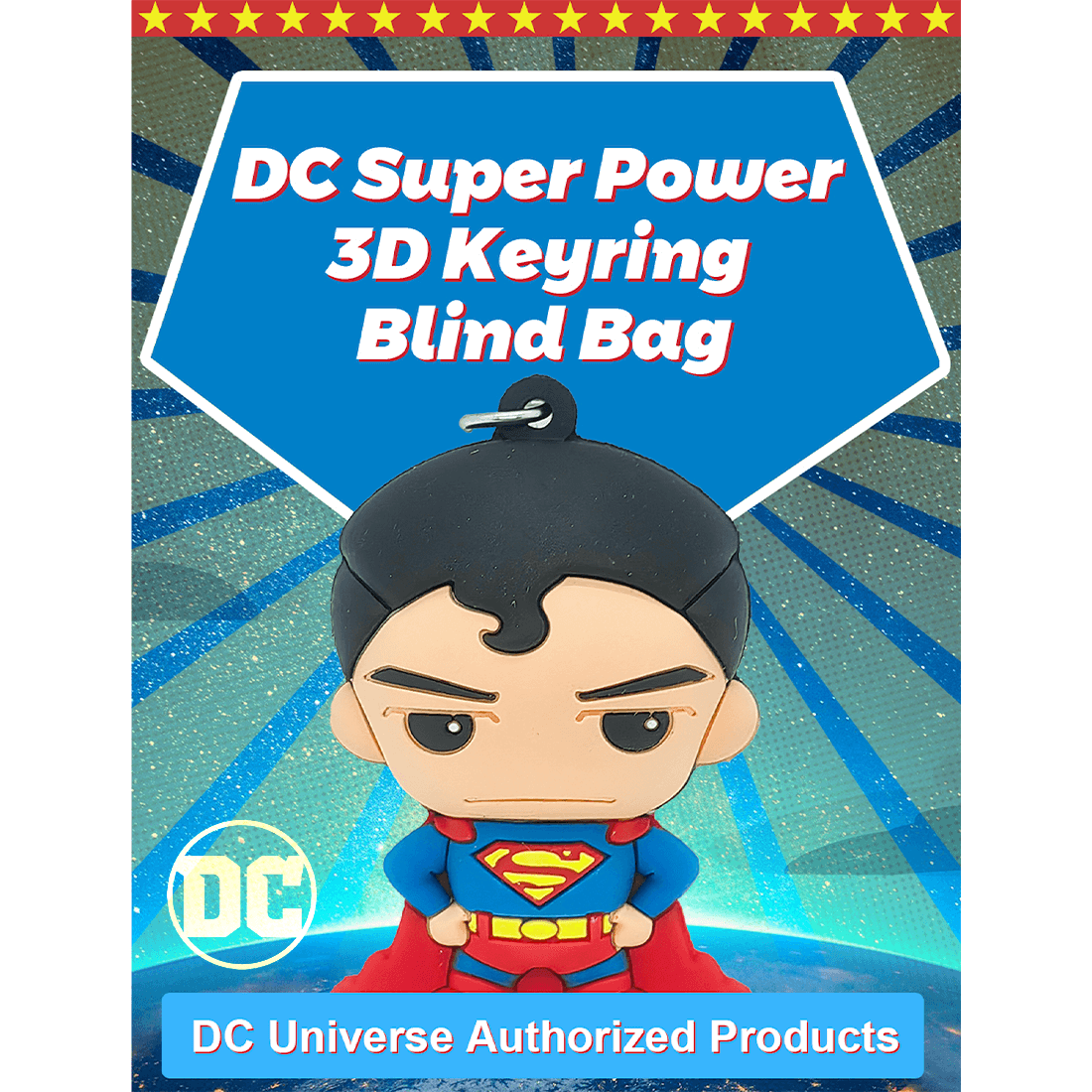 DC Teen Titans GO! 3D Foam Blind Bag Key Chains Action Figure 