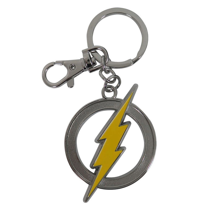DC Comics The Flash Logo Keyring Pewter Keychain