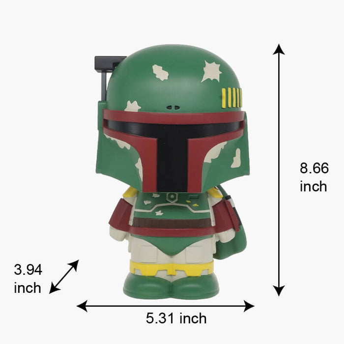 Star Wars Piggy Bank for Adults Collectible 8 inch Boba Fett Figural Bank