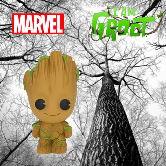 Cute Cartoon The Groot Piggy Bank for Adults 8inch Marvel PVC Figural Bank