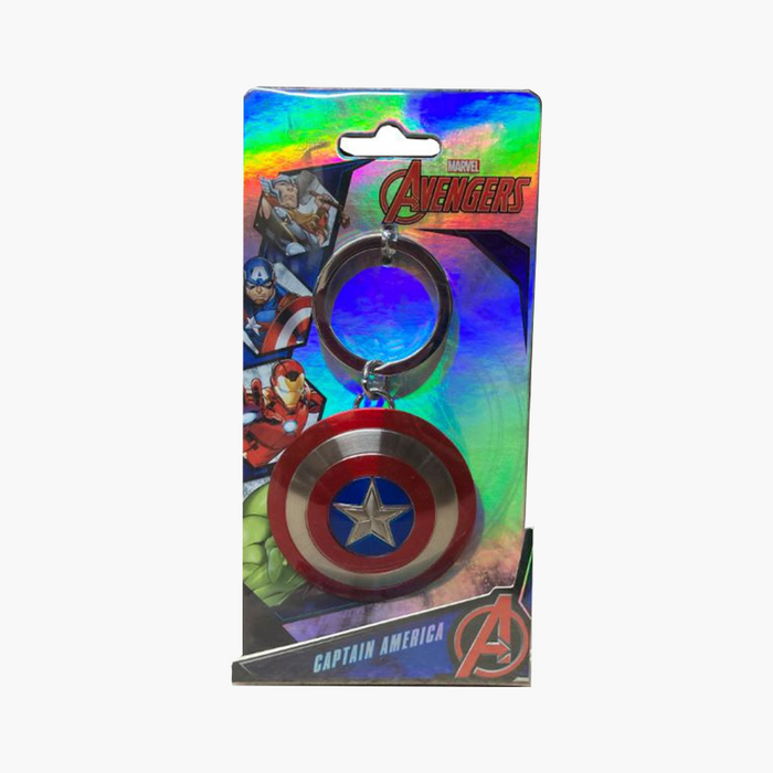 Officially Licensed Marvel Captain America Shield Keychain for Men