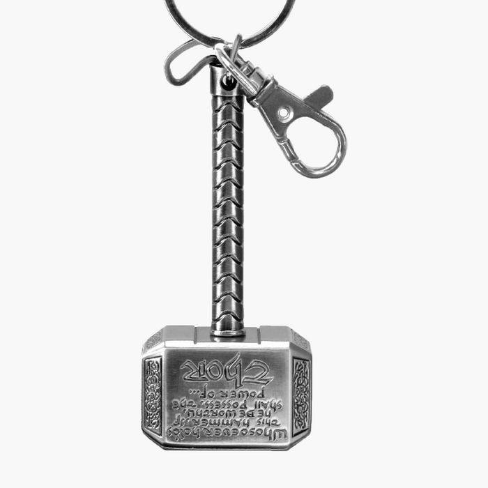 Marvel Thor 4 Hammer Mjolnir Metal Keychain for Car Keys
