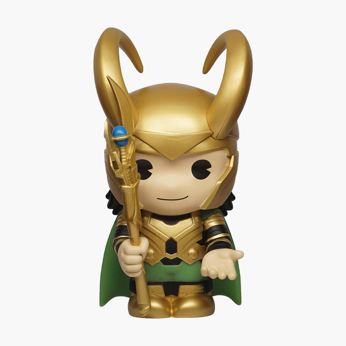 Loki Marvel Action Figure Piggy Bank Collectible Coin Bank for Kids/Adults