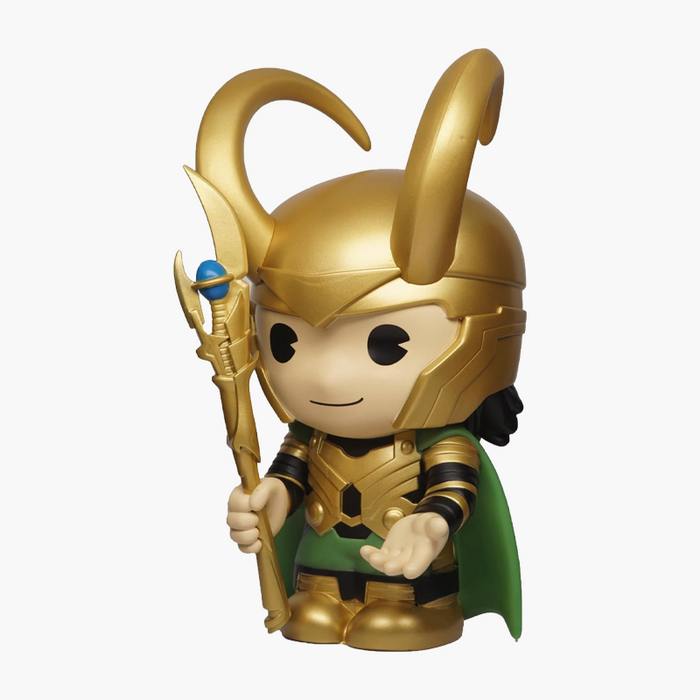 Loki Marvel Action Figure Piggy Bank Collectible Coin Bank for Kids/Adults