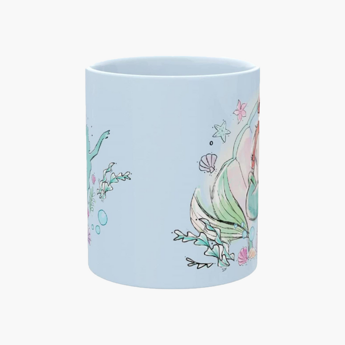 Disney Lilo and Stitch Floral Ducks Ceramic Coffee Mug, 20 Ounces