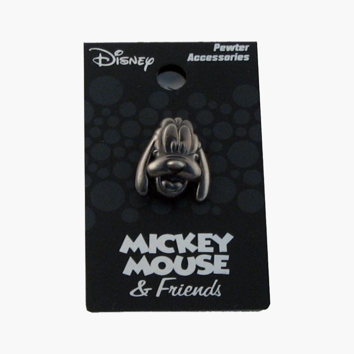 Disney Mickey Mouse & Friends Pluto Head Pewter Lapel Pin
