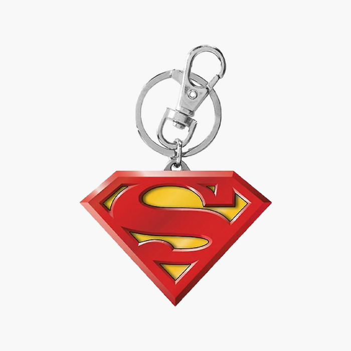 Superman Logo DC Comics Keyring Pewter Keychain